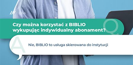 Czy można korzystać z BIBLIO w ramach indywidualnego abonamentu?