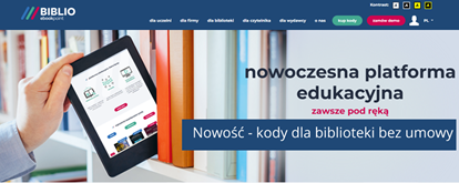 Nowość - kody dla biblioteki bez umowy